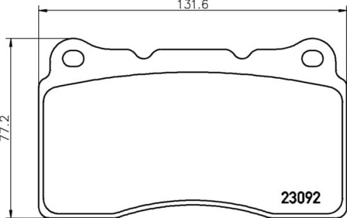 MDB1859 F6R MINTEX KLOCKI HAMULCOWE