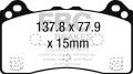 EBC DP42274R YELLOWSTUFF - klocki hamulcowe samochodowe
