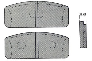 MDB1001 M1166 MINTEX KLOCKI HAMULCOWE