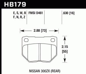 HB179B.630 HAWK Performance HPS 5.0 Klocki hamulcowe 