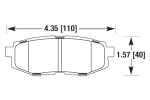 HB671F.628 HAWK Performance HPS Klocki hamulcowe