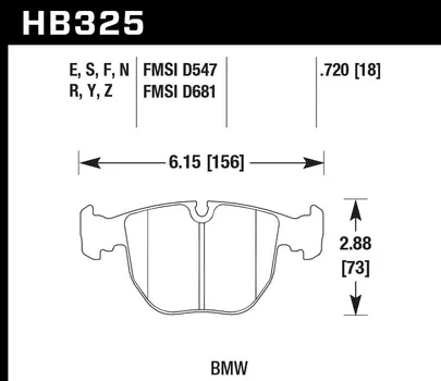 HB325N.720 HAWK Performance HP PLUS