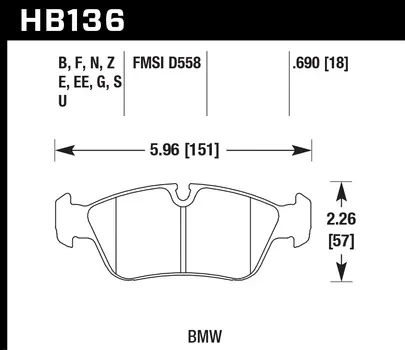HB136N.690 HAWK Performance HP PLUS