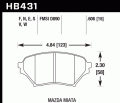 HB431F.606 HAWK Performance HPS Klocki hamulcowe (kpl.)