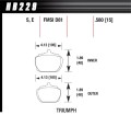 HB229S.580 HAWK Performance HT-10 Klocki hamulcowe