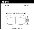 HB645G.490 HAWK Performance DTC-60 Klocki hamulcowe