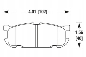 HB442N.496 HAWK Performance HP PLUS Klocki hamulcowe