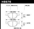 HB676B.780 HAWK Performance HPS 5.0 Klocki hamulcowe