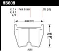 HB609B.572 HAWK Performance HPS 5.0 Klocki hamulcowe