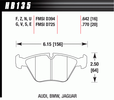 HB136G.690 HAWK Performance DTC-60 Klocki hamulcowe