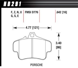 HB291U.642 HAWK Performance DTC-70 Klocki hamulcowe