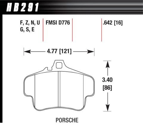 HB291U.642 HAWK Performance DTC-70 Klocki hamulcowe