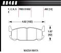 HB468S.492 HAWK Performance HT-10 Klocki hamulcowe