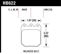 HB622W.490 HAWK Performance DTC-30 Klocki hamulcowe