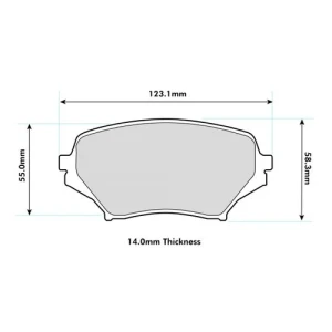 MAZDA MX-5 NC Klocki hamulcowe przednie PBS Prorace 8624PR