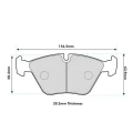 Klocki hamulcowe przednie PBS Prorace 1364PR BMW E46 330 / M3