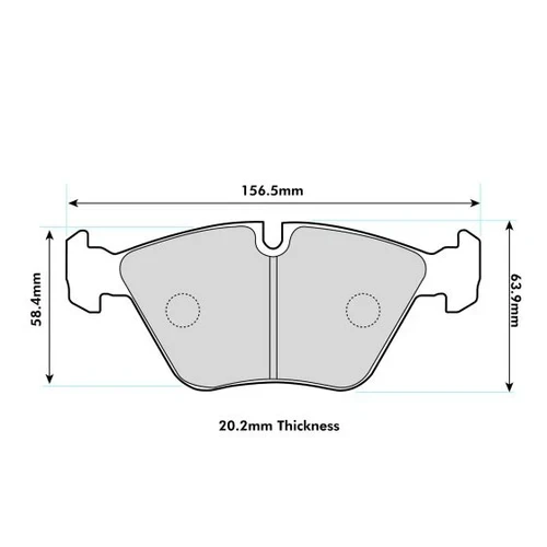Klocki hamulcowe przednie PBS Prorace 1364PR BMW E46 330 / M3