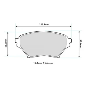 Klocki hamulcowe przednie PBS Prorace 8182PR Mazda MX-5 NB (big brake)
