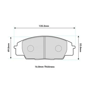 Klocki hamulcowe przednie PBS ProComp 991PC Honda Civic EP3 / S2000