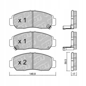 GALFER/SDT 2100500 klocki hamulcowe