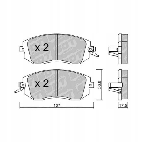 GALFER/SDT 2102601 klocki hamulcowe