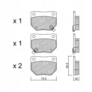 GALFER/SDT 2102700 klocki hamulcowe