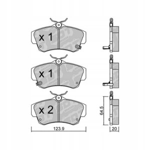 GALFER/SDT 2104600 klocki hamulcowe