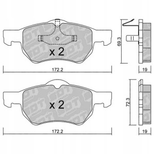 GALFER/SDT 2104800 klocki hamulcowe