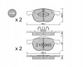GALFER/SDT 2105900 klocki hamulcowe