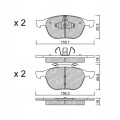 GALFER/SDT 2105901 klocki hamulcowe