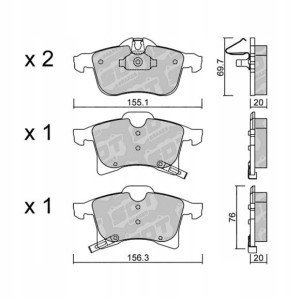GALFER/SDT 2106400 klocki hamulcowe