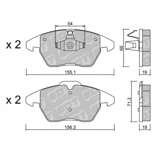 GALFER/SDT 2107201 klocki hamulcowe
