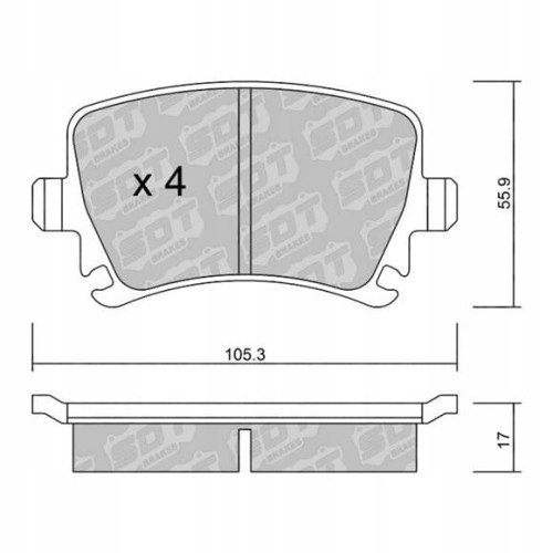 GALFER/SDT 2107700 klocki hamulcowe