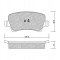 GALFER/SDT 2107701 klocki hamulcowe