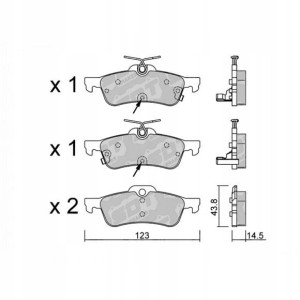 GALFER/SDT 2107901 klocki hamulcowe