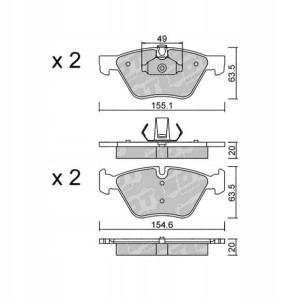 GALFER/SDT 2108000 klocki hamulcowe