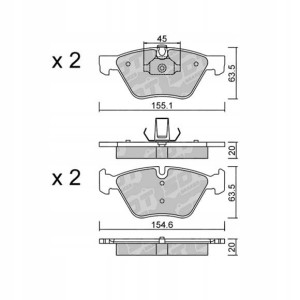 GALFER/SDT 2108001 klocki hamulcowe