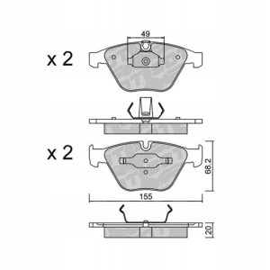 GALFER/SDT 2108100 klocki hamulcowe