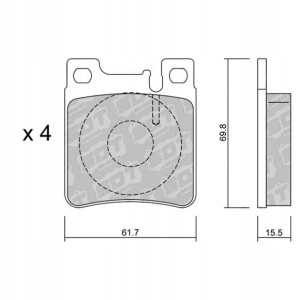 GALFER/SDT 2109000 klocki hamulcowe