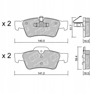 GALFER/SDT 2109101 klocki hamulcowe