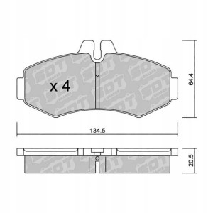GALFER/SDT 2109600 klocki hamulcowe