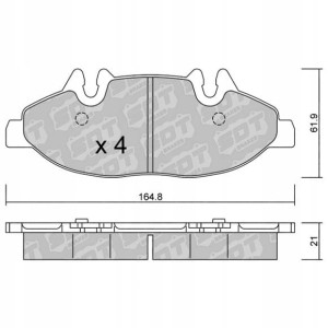 GALFER/SDT 2109800 klocki hamulcowe