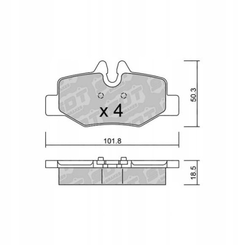 GALFER/SDT 2109900 klocki hamulcowe
