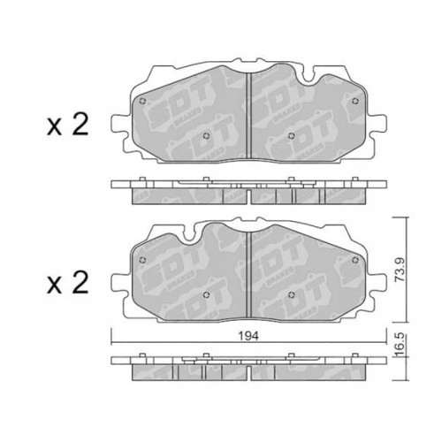 GALFER/SDT 21101200+ klocki hamulcowe
