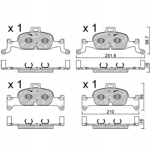 GALFER/SDT 21102400+ klocki hamulcowe
