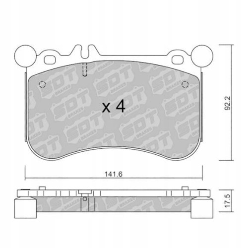 GALFER/SDT 21102600 klocki hamulcowe