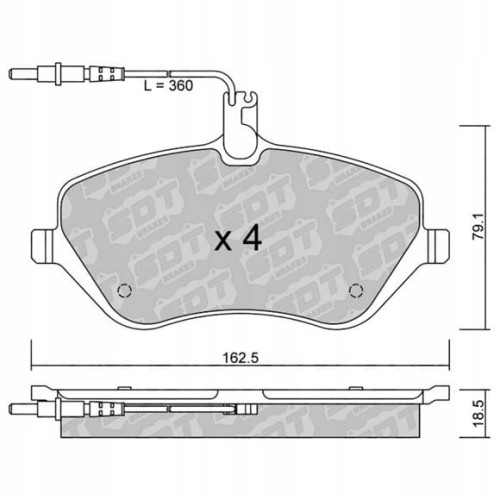 GALFER/SDT 2110600 klocki hamulcowe