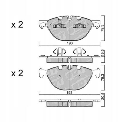 GALFER/SDT 2115500 klocki hamulcowe