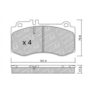GALFER/SDT 2115800 klocki hamulcowe