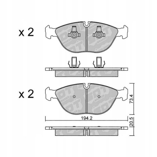GALFER/SDT 2115900 klocki hamulcowe